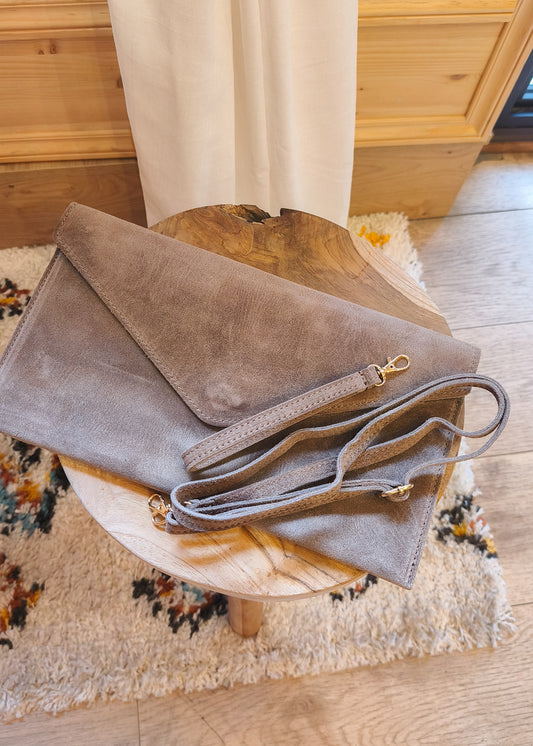 Pochette en cuir Sarah