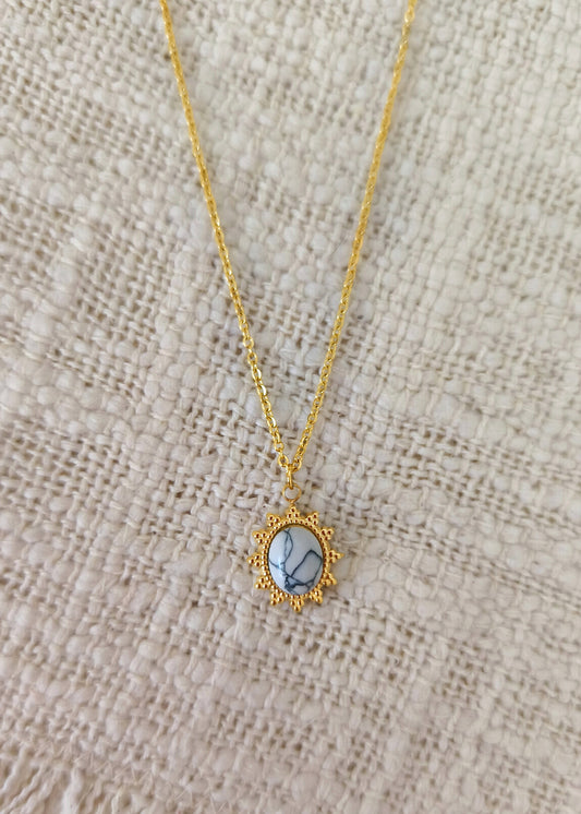 Collier Mia marbre