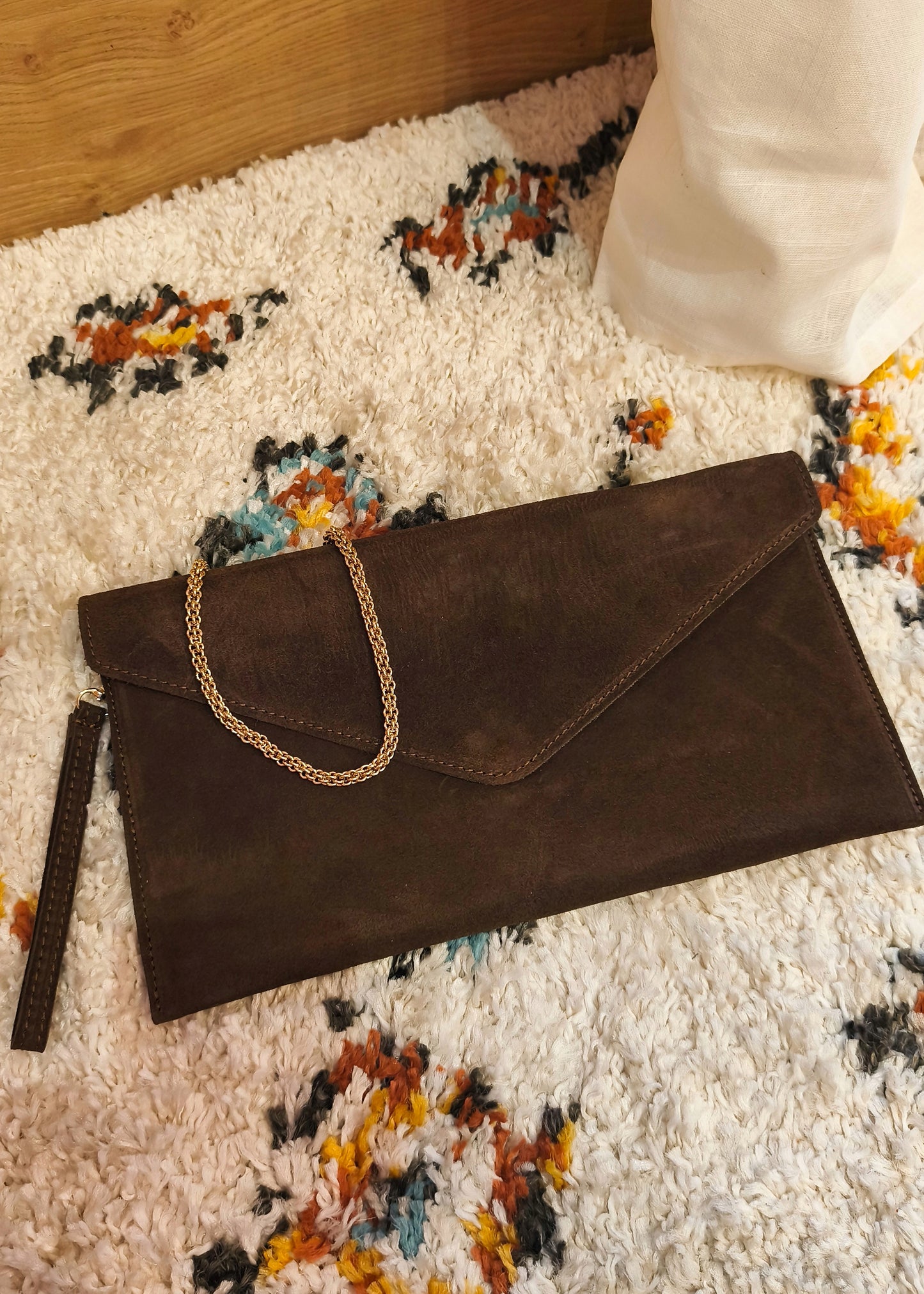 Pochette en cuir Sarah