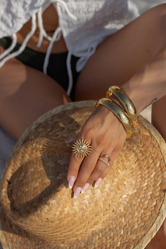 Bague Athéna doré