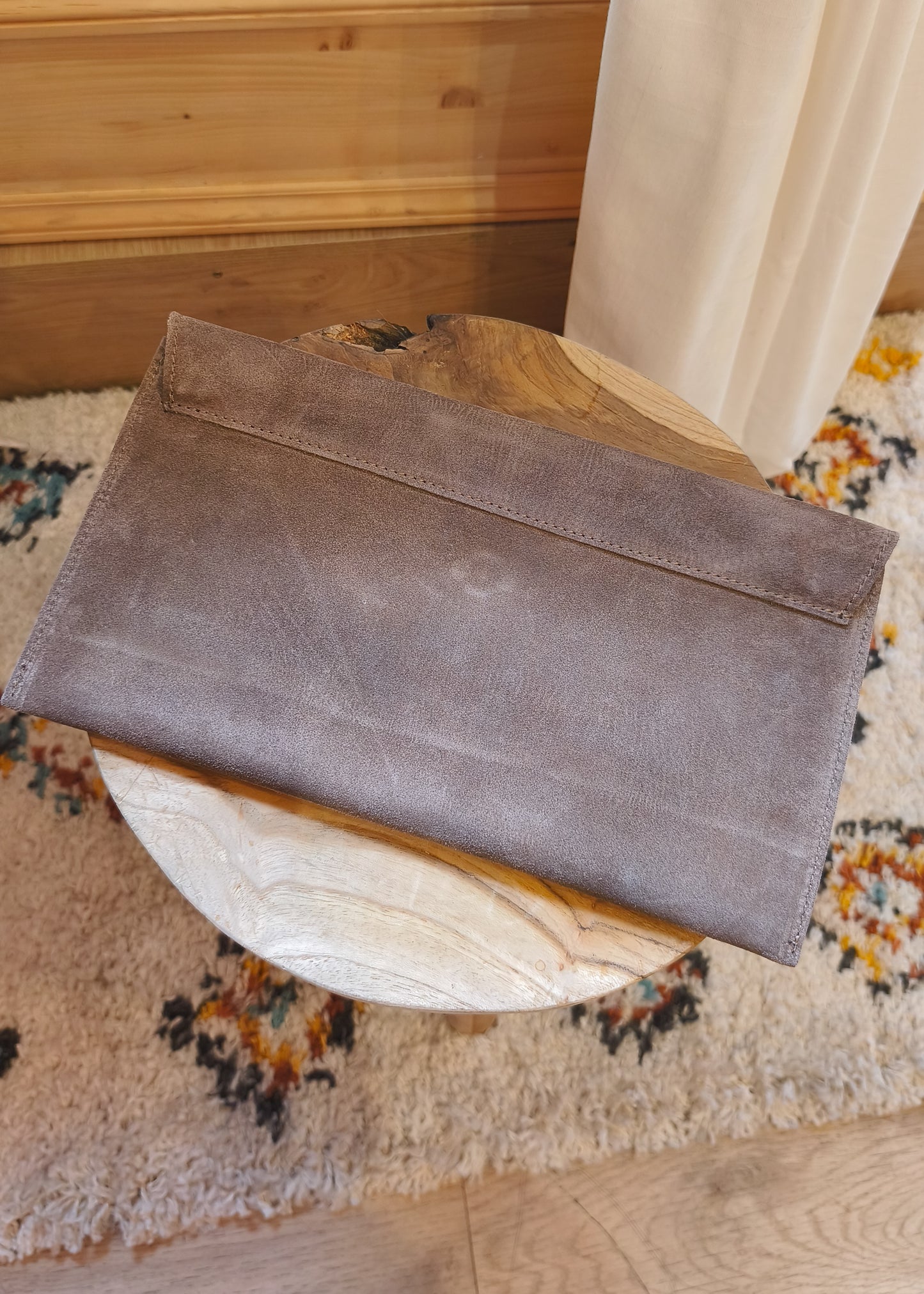 Pochette en cuir Sarah