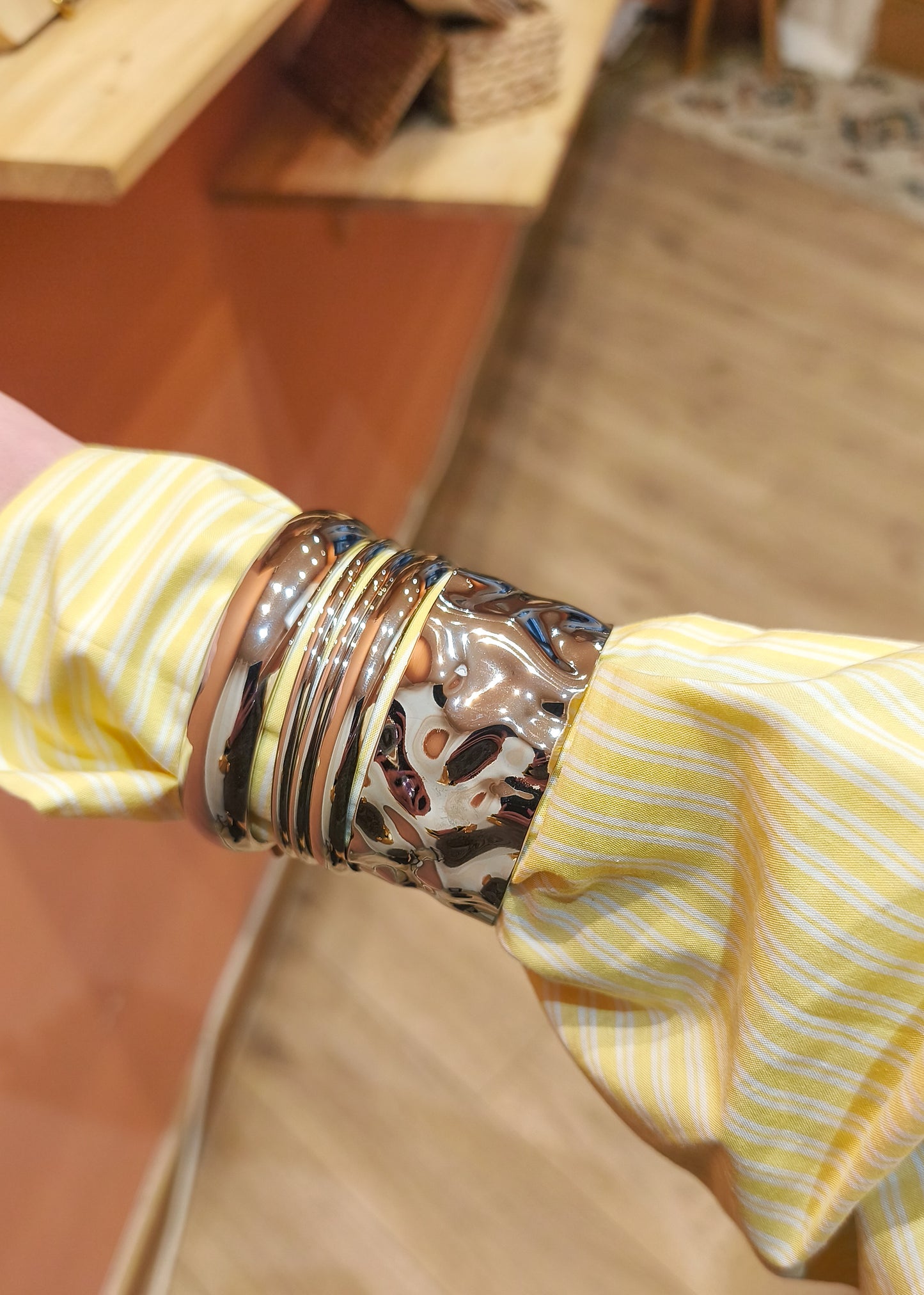 Jonc Caroline argenté