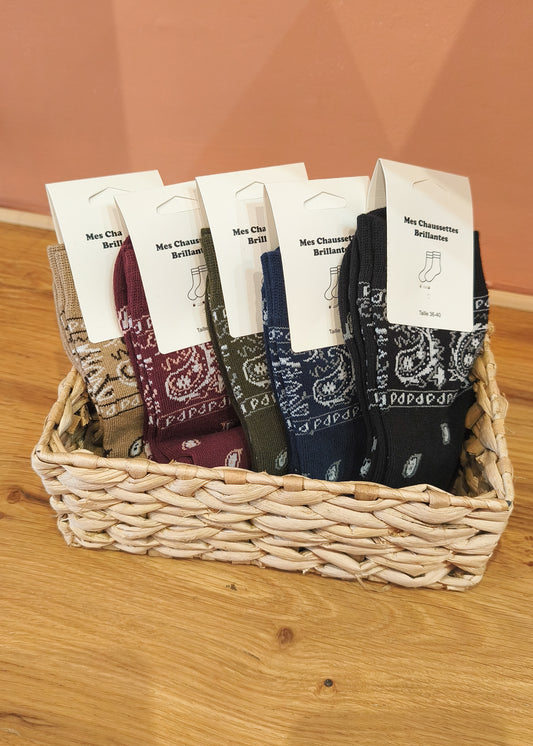 Chaussettes motifs cachemire