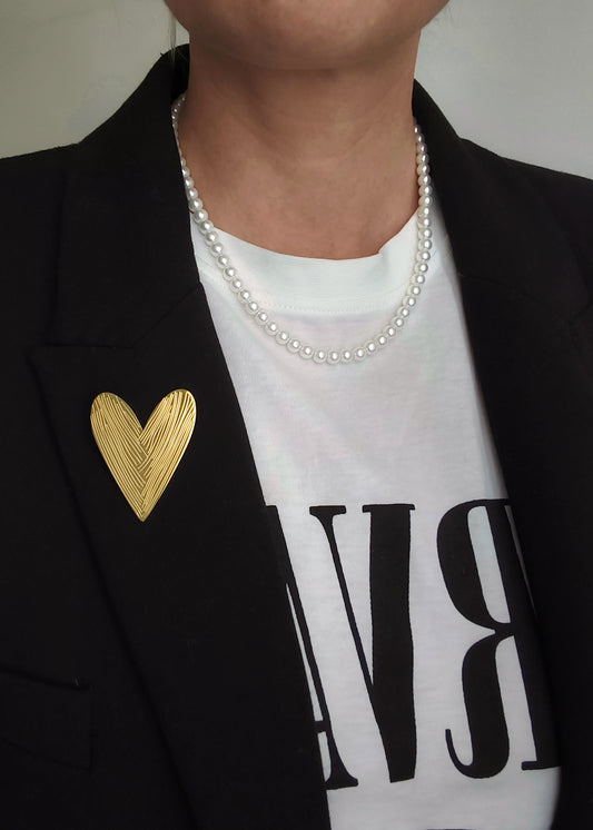 Broche Lova doré